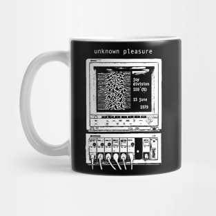 Unknoown Pleasure macine joy division band design Mug